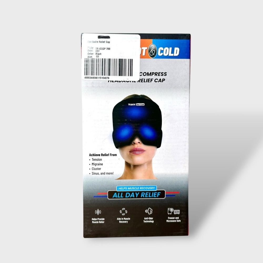 Trakk Hot & Cold Compress Headache Relief Cap OS